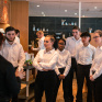 Partenariat avec la Fondation Club Med. Jeunes du dispositif "SKOLA Restauration / La Salle à manger" accueillis au sein du Resort Club Med de Grand Massif Samoëns Morillon en Haute-Savoie afin de découvrir le fonctionnement de ses cuisines et de son service. Ici, sur la partie Service en salle.